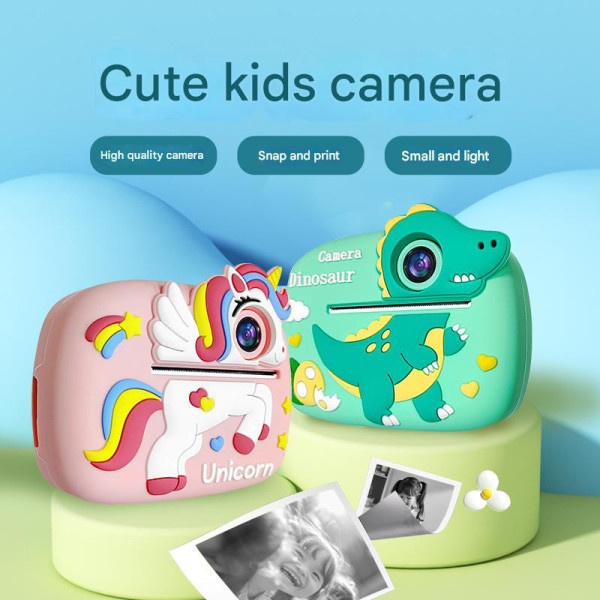 Фотоапарат дитячий миттєвого друку D1-A, PINK UNICORN