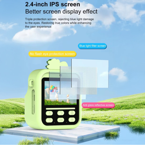 Фотоапарат дитячий миттєвого друку S11, GREEN PANDA
