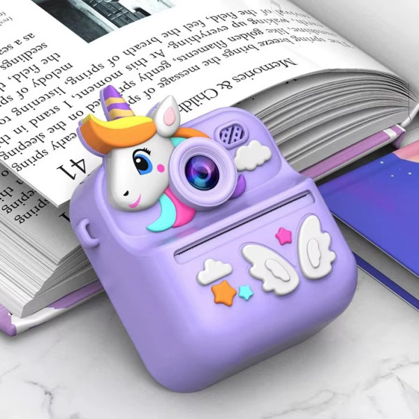 Фотоапарат дитячий миттєвого друку S11, PURPLE UNICORN