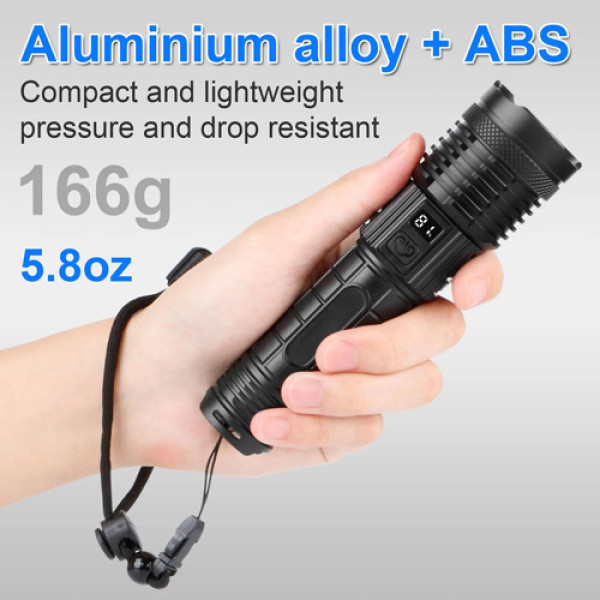 Ліхтар PLD-H007 WHITE LASER LED PM10-TG Li-Ion Акумулятор Power Bank Індикація Заряду ЗУ Type-C Zoom Box Ліхтар PLD-H007 WHITE LASER LED PM10-TG Li-Ion Акумулятор Power Bank Індикація Заряду ЗУ Type-C Zoom Box