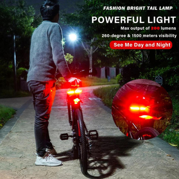 Велосипедний Стоп Поворот XA-817 З Дистанційним Пультом Та Датчиком Нахилу