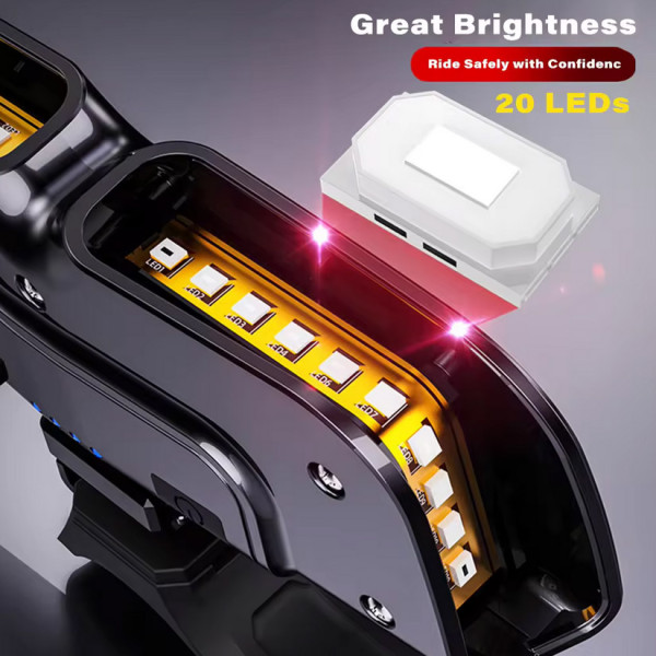 Велосипедний Стоп Поворот XA-817 З Дистанційним Пультом Та Датчиком Нахилу