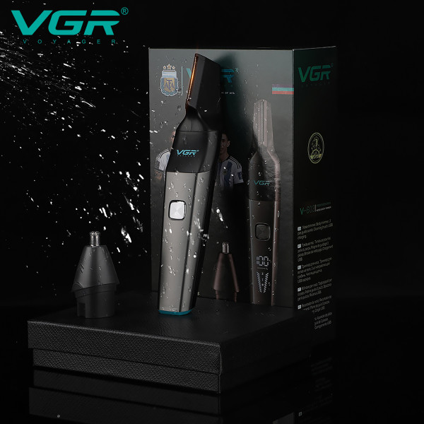 Тример VGR 2 в 1 V-603 2 Насадки Для Носа та Волосся IPX5
