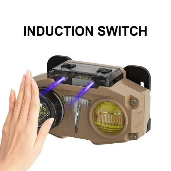 Ліхтар Налобний CH-8825-3P35+COB White+Yellow + RGB Motion Sensor Power Bank Li-Ion Акумулятор Індикація Заряду ЗП Type-C Box Ліхтар Налобний CH-8825-3P35+COB White+Yellow + RGB Motion Sensor Power Bank Li-Ion Акумулятор Індикація Заряду ЗП Type-C Box