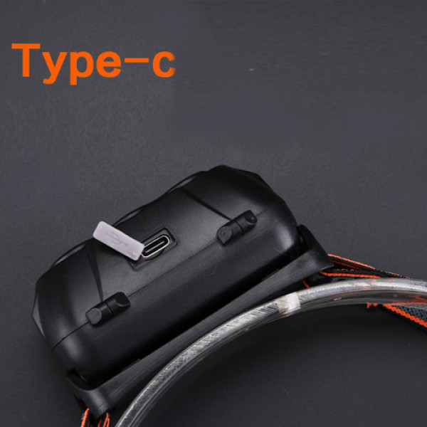 Ліхтар Налобний KX-215-LED+2COB 1x18650 ЗП Type-C Box