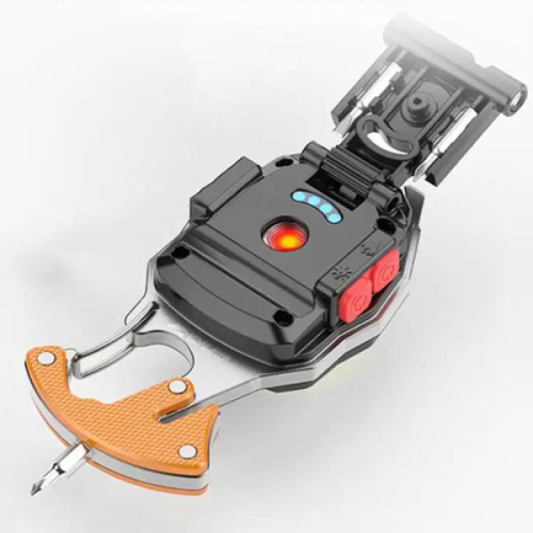 Ліхтар MULTIFUNCTIONAL W5147/LL-202-COB White+Yellow+Red Multitool Li-Ion Акумулятор Магніт Карабін Викрутка Запальничка Ліхтар MULTIFUNCTIONAL W5147/LL-202-COB White+Yellow+Red Multitool Li-Ion Акумулятор Магніт Карабін Викрутка Запальничка