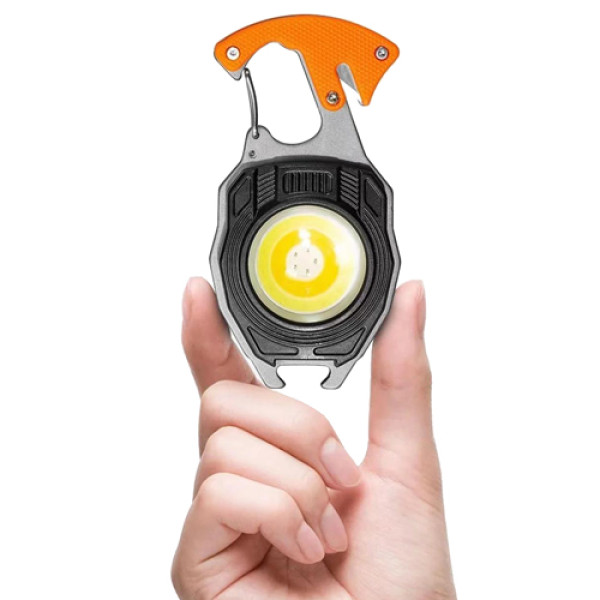 Ліхтар MULTIFUNCTIONAL W5147/LL-202-COB White+Yellow+Red Multitool Li-Ion Акумулятор Магніт Карабін Викрутка Запальничка Ліхтар MULTIFUNCTIONAL W5147/LL-202-COB White+Yellow+Red Multitool Li-Ion Акумулятор Магніт Карабін Викрутка Запальничка