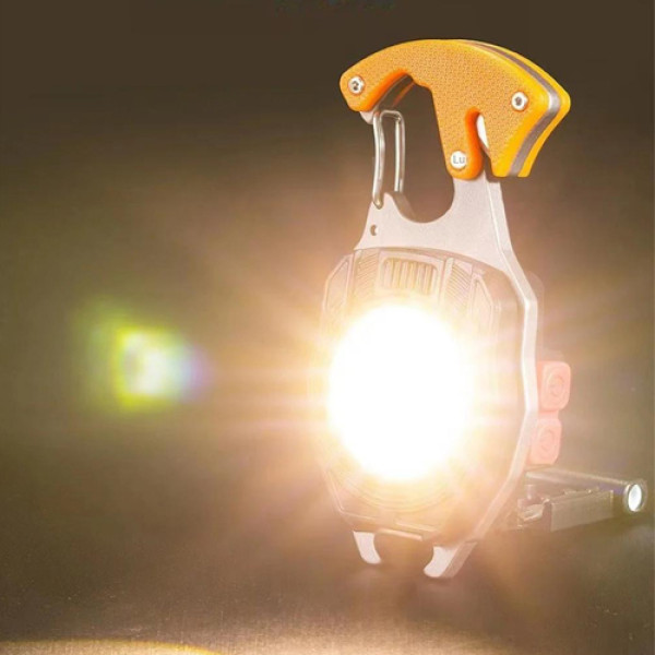 Ліхтар MULTIFUNCTIONAL W5147/LL-202-COB White+Yellow+Red Multitool Li-Ion Акумулятор Магніт Карабін Викрутка Запальничка Ліхтар MULTIFUNCTIONAL W5147/LL-202-COB White+Yellow+Red Multitool Li-Ion Акумулятор Магніт Карабін Викрутка Запальничка