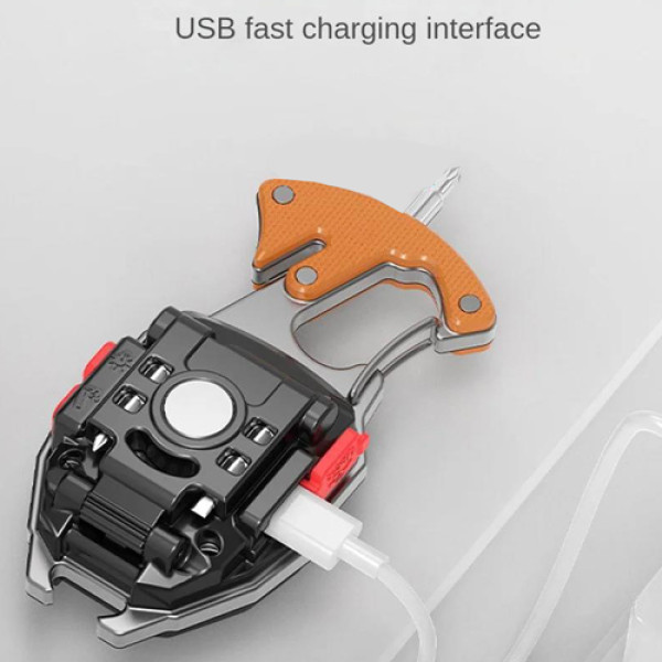 Ліхтар MULTIFUNCTIONAL W5147/LL-202-COB White+Yellow+Red Multitool Li-Ion Акумулятор Магніт Карабін Викрутка Запальничка Ліхтар MULTIFUNCTIONAL W5147/LL-202-COB White+Yellow+Red Multitool Li-Ion Акумулятор Магніт Карабін Викрутка Запальничка