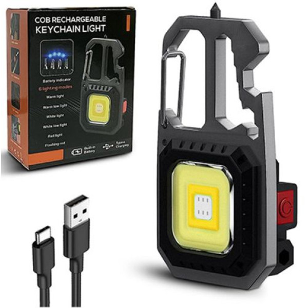 Ліхтар MULTIFUNCTIONAL 5138/KL-535-COB ULTRA White+Yellow+Red Multitool Li-Ion Акумулятор Магніт Карабін Викрутка ЗП Type-C Ліхтар MULTIFUNCTIONAL 5138/KL-535-COB ULTRA White+Yellow+Red Multitool Li-Ion Акумулятор Магніт Карабін Викрутка ЗП Type-C