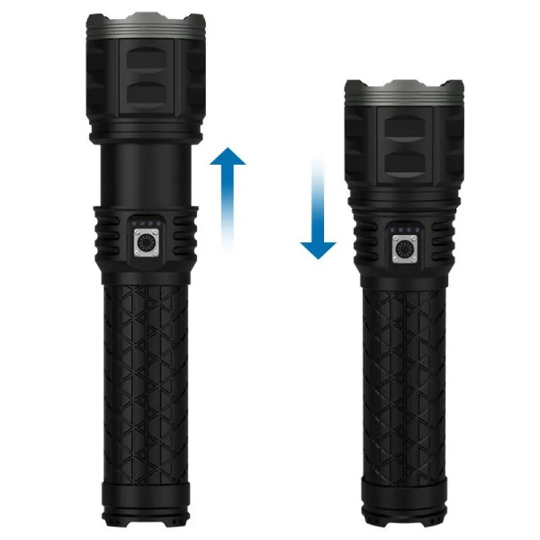 Ліхтар AK138-1 WHITE LASER LED PM60-TG з Сумкою 8x18650 3.7V Power Bank Індикація Заряду ЗУ Type-C Zoom Box Ліхтар AK138-1 WHITE LASER LED PM60-TG з Сумкою 8x18650 3.7V Power Bank Індикація Заряду ЗУ Type-C Zoom Box