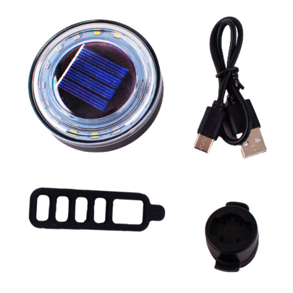 Стоп HYD-085-SMD(RGB), солнечная батарея, Waterproof, Li-Ion аккумулятор, ЗУ Type-C
