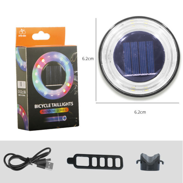 Стоп HYD-085-SMD(RGB), солнечная батарея, Waterproof, Li-Ion аккумулятор, ЗУ Type-C