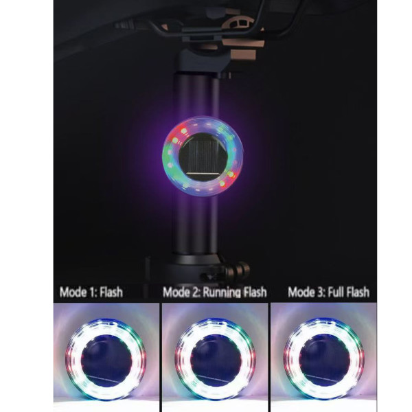 Стоп HYD-085-SMD(RGB), солнечная батарея, Waterproof, Li-Ion аккумулятор, ЗУ Type-C