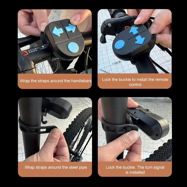 стоп CYGM-2229 STOP (red+yellow) з сигналом, Li-Ion акумулятор, повороти, ЗУ Type-C