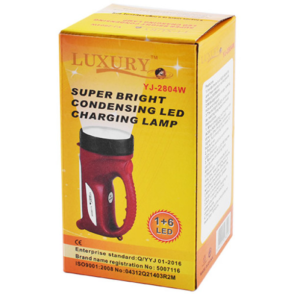 Ліхтар Портативний Luxury 2804 W 1+6LED Вбудований Акумулятор ЗУ 220V Ліхтар Портативний Luxury 2804 W 1+6LED Вбудований Акумулятор ЗУ 220V