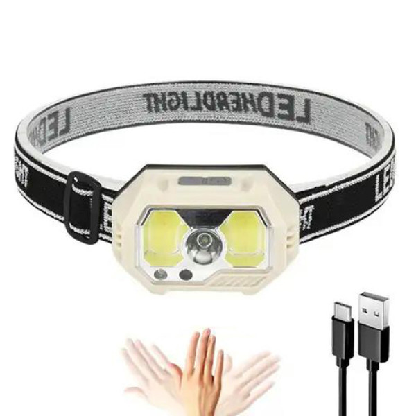 Ліхтар Налобний SH-S31-XPE+COB White+Red Motion Sensor Вбудований Акумулятор ЗП Type-C Box Ліхтар Налобний SH-S31-XPE+COB White+Red Motion Sensor Вбудований Акумулятор ЗП Type-C Box