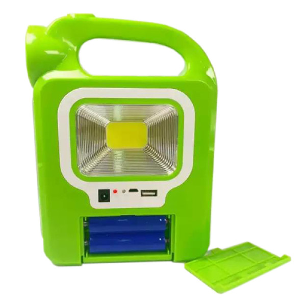 Ліхтар Портативний 6399А-LED+COB Power Bank 2x18650 Сонячна Батарея ЗУ microUSB Box