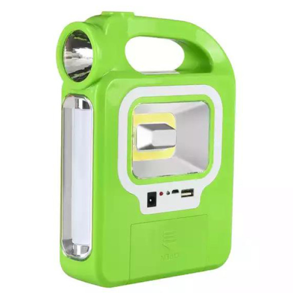 Ліхтар Портативний 6399А-LED+COB Power Bank 2x18650 Сонячна Батарея ЗУ microUSB Box