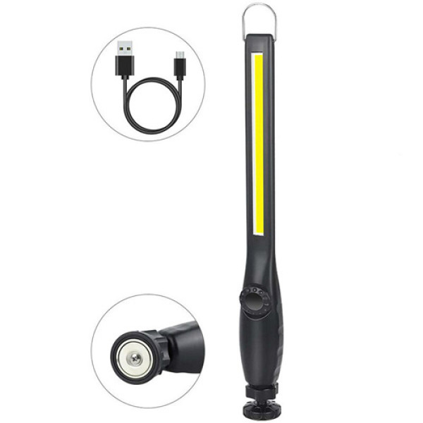 Ліхтар WORKLIGHT BL-821-COB Li-Ion Акумулятор Поворот 180º+180º Магніт Гачок ЗП microUSB Ліхтар WORKLIGHT BL-821-COB Li-Ion Акумулятор Поворот 180º+180º Магніт Гачок ЗП microUSB