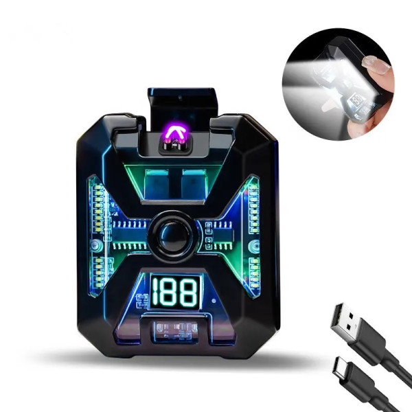 Ліхтар MULTIFUNCTIONAL D69 Li-Ion Акумулятор Індикація Заряду Запальничка ЗП Type-C Box Ліхтар MULTIFUNCTIONAL D69 Li-Ion Акумулятор Індикація Заряду Запальничка ЗП Type-C Box