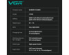 Комплект VGR 2 в 1 V-640 GREEN акумуляторная машинка для стрижки (clipper) та триммер