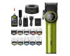 Акумуляторна Машинка Для Стрижки Clipper VGR V-001 GREEN 10 Насадок 9000 RPM 4600 mAh LED Light LED Display