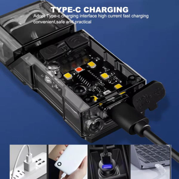 Ліхтар Налобний X52-2LED+6SMD RGB Motion Sensor Індикація Заряду Li-Ion Акумулятор ЗП Type-C Кліпса Магніт Box Ліхтар Налобний X52-2LED+6SMD RGB Motion Sensor Індикація Заряду Li-Ion Акумулятор ЗП Type-C Кліпса Магніт Box