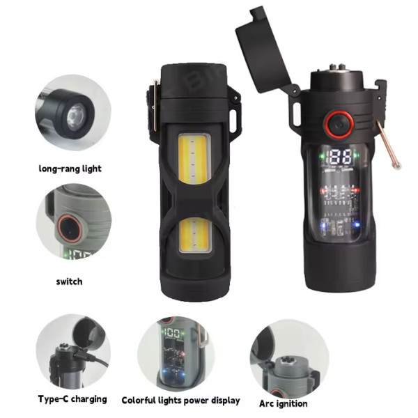 Ліхтар MULTIFUNCTIONAL D66-COB Li-Ion Акумулятор Індикація Заряду Запальничка ЗП Type-C Box Ліхтар MULTIFUNCTIONAL D66-COB Li-Ion Акумулятор Індикація Заряду Запальничка ЗП Type-C Box