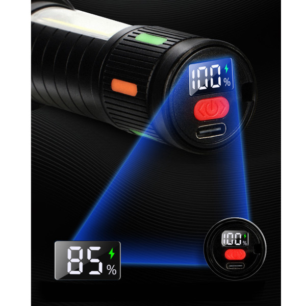 Ліхтар NIGHT VISION FLUORESCENCE 623-TG+COB Li-Ion Акумулятор ЗУ Type-C Індикація Заряду Zoom Ліхтар NIGHT VISION FLUORESCENCE 623-TG+COB Li-Ion Акумулятор ЗУ Type-C Індикація Заряду Zoom