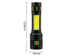 Ліхтар NIGHT VISION FLUORESCENCE 623-TG+COB Li-Ion Акумулятор ЗУ Type-C Індикація Заряду Zoom Ліхтар NIGHT VISION FLUORESCENCE 623-TG+COB Li-Ion Акумулятор ЗУ Type-C Індикація Заряду Zoom