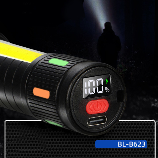 Ліхтар NIGHT VISION FLUORESCENCE 623-TG+COB Li-Ion Акумулятор ЗУ Type-C Індикація Заряду Zoom Ліхтар NIGHT VISION FLUORESCENCE 623-TG+COB Li-Ion Акумулятор ЗУ Type-C Індикація Заряду Zoom