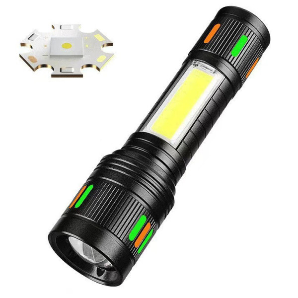 Ліхтар NIGHT VISION FLUORESCENCE 623-TG+COB Li-Ion Акумулятор ЗУ Type-C Індикація Заряду Zoom Ліхтар NIGHT VISION FLUORESCENCE 623-TG+COB Li-Ion Акумулятор ЗУ Type-C Індикація Заряду Zoom