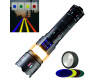 Ліхтар NIGHT VISION FLUORESCENCE AK178-WHITE LASER LED PM60-TG+COB 8x18650 3.7V Power Bank ЗУ Type-C Zoom 5 Фільтрів