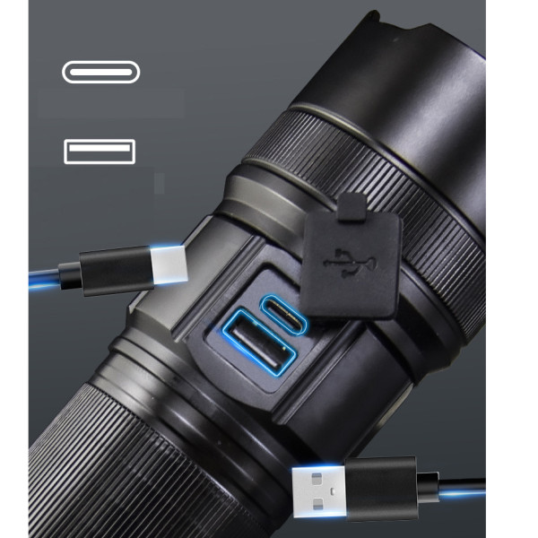 Ліхтар AK180 WHITE LASER LED PM30-TG 1х38650 Power Bank ЗП Type-C Zoom 5 Фільтрів Ліхтар AK180 WHITE LASER LED PM30-TG 1х38650 Power Bank ЗП Type-C Zoom 5 Фільтрів