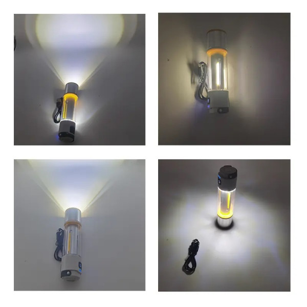 Ліхтар MULTIFUNCTION КЕМПІНГ YES-666-LED White+Yellow+Red 1000LUM Li-Ion Акумулятор Магніт Гачок ЗП Type-C Ліхтар MULTIFUNCTION КЕМПІНГ YES-666-LED White+Yellow+Red 1000LUM Li-Ion Акумулятор Магніт Гачок ЗП Type-C