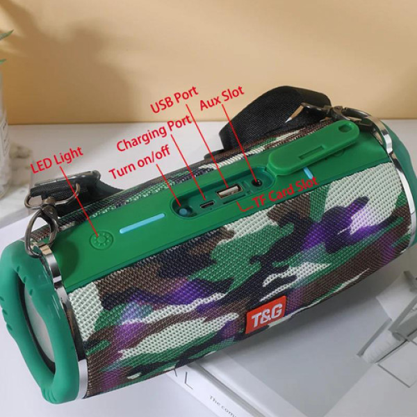 Bluetooth-Колонка TG642 с RGB Подсветкой Speakerphone Радио Camouflage;Bluetooth-Колонка TG642 с RGB Подсветкой Speakerphone Радио;Camouflage Bluetooth-Колонка TG642 с RGB Подсветкой Speakerphone Радио Camouflage;Bluetooth-Колонка TG642 с RGB Подсветкой Speakerphone Радио;Camouflage