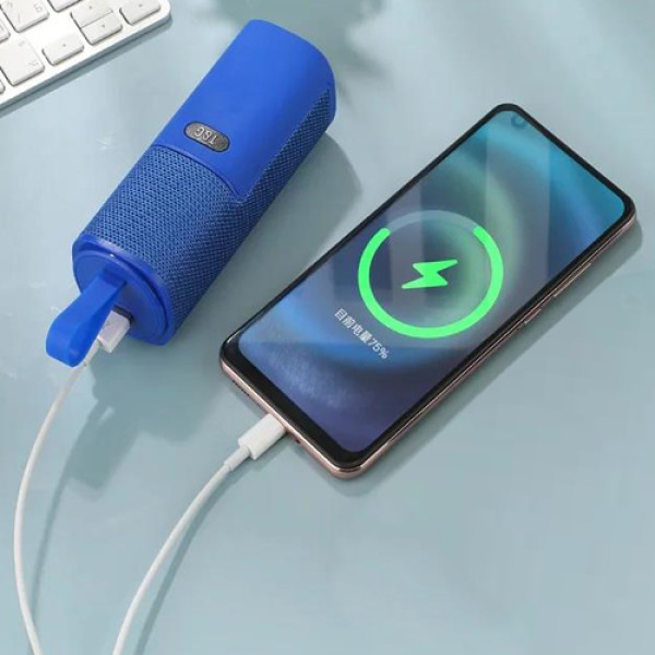 Bluetooth-Колонка с Наушниками TG807 c Функцией Power Bank Speakerphone Радио Blue Bluetooth-Колонка с Наушниками TG807 c Функцией Power Bank Speakerphone Радио Blue