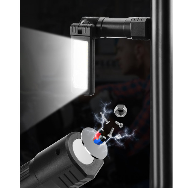 Ліхтар WORKLIGHT 2 в 1 5305-COB WHITE+YELLOW Li-Ion Акумулятор Поворот 180º+180º Магніт ЗП Type-C Ліхтар WORKLIGHT 2 в 1 5305-COB WHITE+YELLOW Li-Ion Акумулятор Поворот 180º+180º Магніт ЗП Type-C