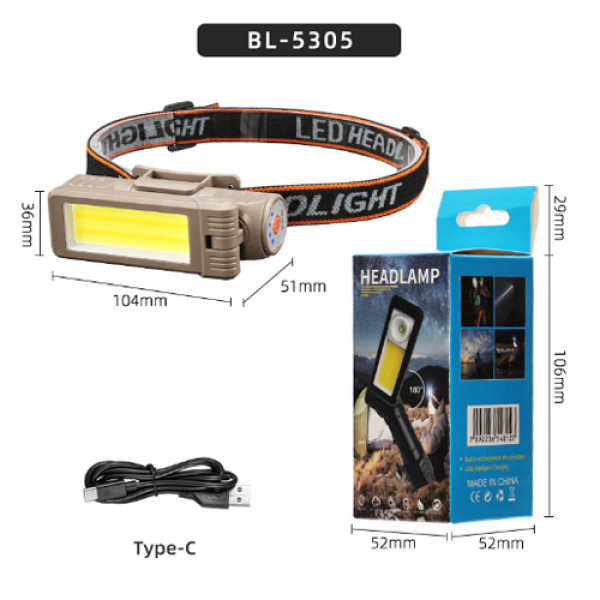 Ліхтар WORKLIGHT 2 в 1 5305-COB WHITE+YELLOW Li-Ion Акумулятор Поворот 180º+180º Магніт ЗП Type-C Ліхтар WORKLIGHT 2 в 1 5305-COB WHITE+YELLOW Li-Ion Акумулятор Поворот 180º+180º Магніт ЗП Type-C