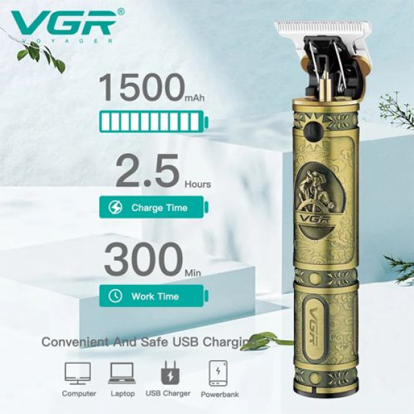 Машинка Тример Для Стрижки Волосся та Бороди VGR V-085 Professional 3 Насадки STRONG BATTERY Машинка Тример Для Стрижки Волосся та Бороди VGR V-085 Professional 3 Насадки STRONG BATTERY