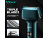 Електробритва VGR V-370 шейвер, потрійне лезо, IPX5