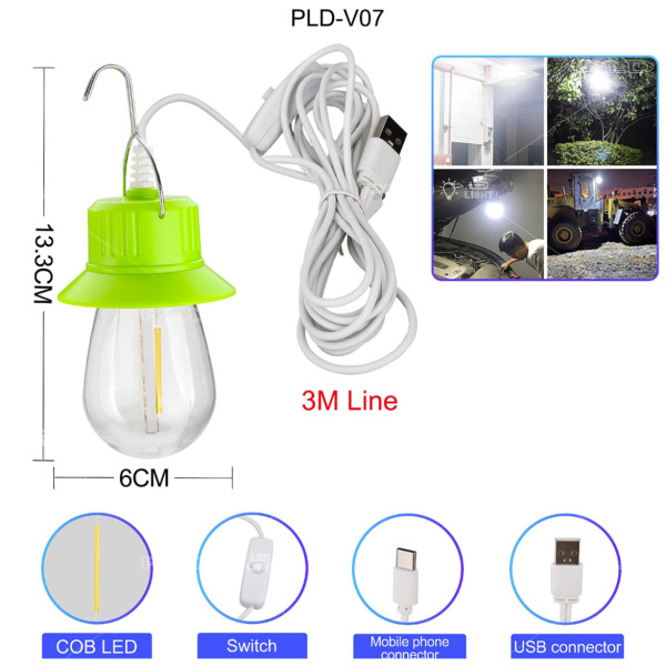 LED Лампа V07-COB Кабель 3 м Гачок Живлення від USB/Type-C LED Лампа V07-COB Кабель 3 м Гачок Живлення від USB/Type-C