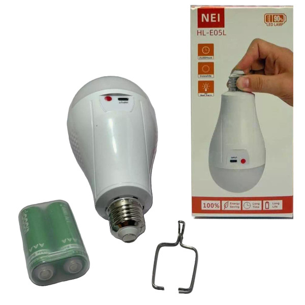 Світлодіодна LED Лампа з Акумулятором E05L 2x18650 Гачок ЗП Type-C