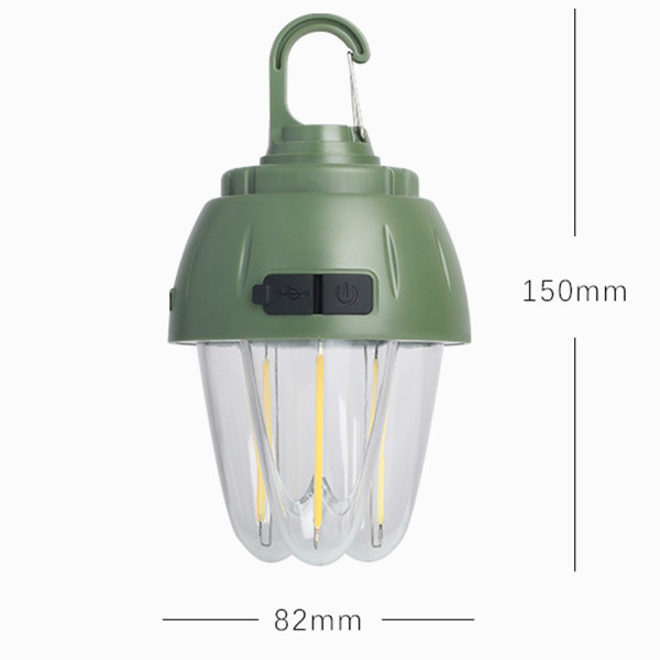Ліхтар Кемпінг 899-SMD RGB + COB Вольфрамова Лампа Li-Ion Акумулятор ЗП Type-C Гачок