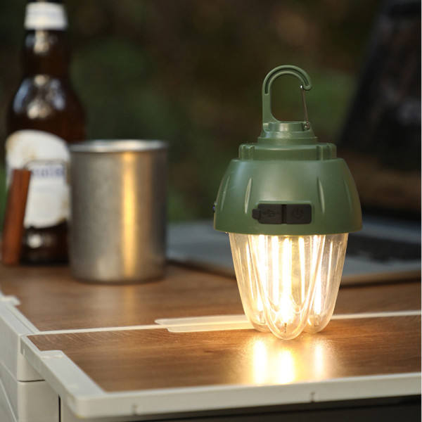 Ліхтар Кемпінг 899-SMD RGB + COB Вольфрамова Лампа Li-Ion Акумулятор ЗП Type-C Гачок