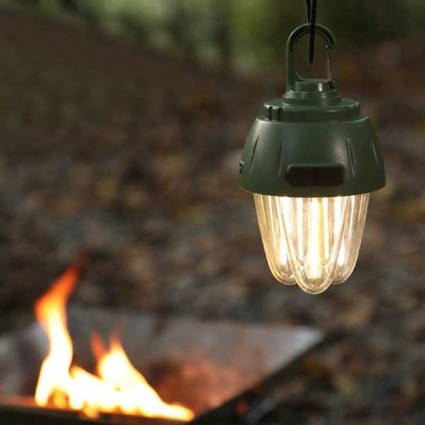 Ліхтар Кемпінг 899-SMD RGB + COB Вольфрамова Лампа Li-Ion Акумулятор ЗП Type-C Гачок