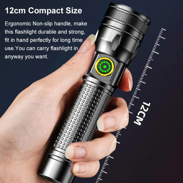 Ліхтар 1136-WHITE LASER LED PM10-TG Li-Ion Акумулятор Індикація Заряду ЗУ Type-C Zoom Ліхтар 1136-WHITE LASER LED PM10-TG Li-Ion Акумулятор Індикація Заряду ЗУ Type-C Zoom