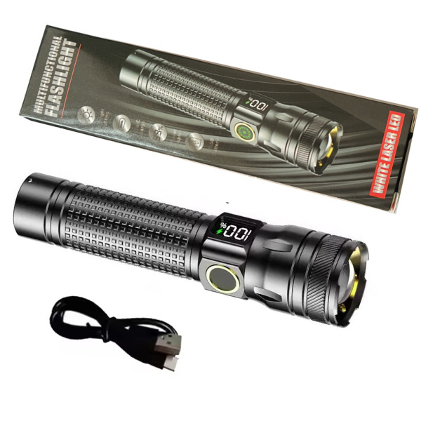 Ліхтар 1136-WHITE LASER LED PM10-TG Li-Ion Акумулятор Індикація Заряду ЗУ Type-C Zoom Ліхтар 1136-WHITE LASER LED PM10-TG Li-Ion Акумулятор Індикація Заряду ЗУ Type-C Zoom