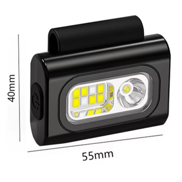 Ліхтар Налобний 505-XPE+8SMD White+Red+Blue Li-Ion Акумулятор ЗП Type-C Кліпса На Магніті